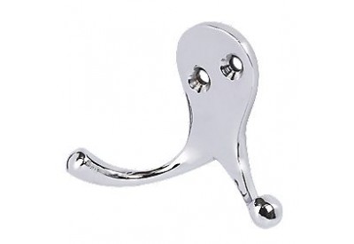 Securit Double Robe Hook (Chrome) x 2